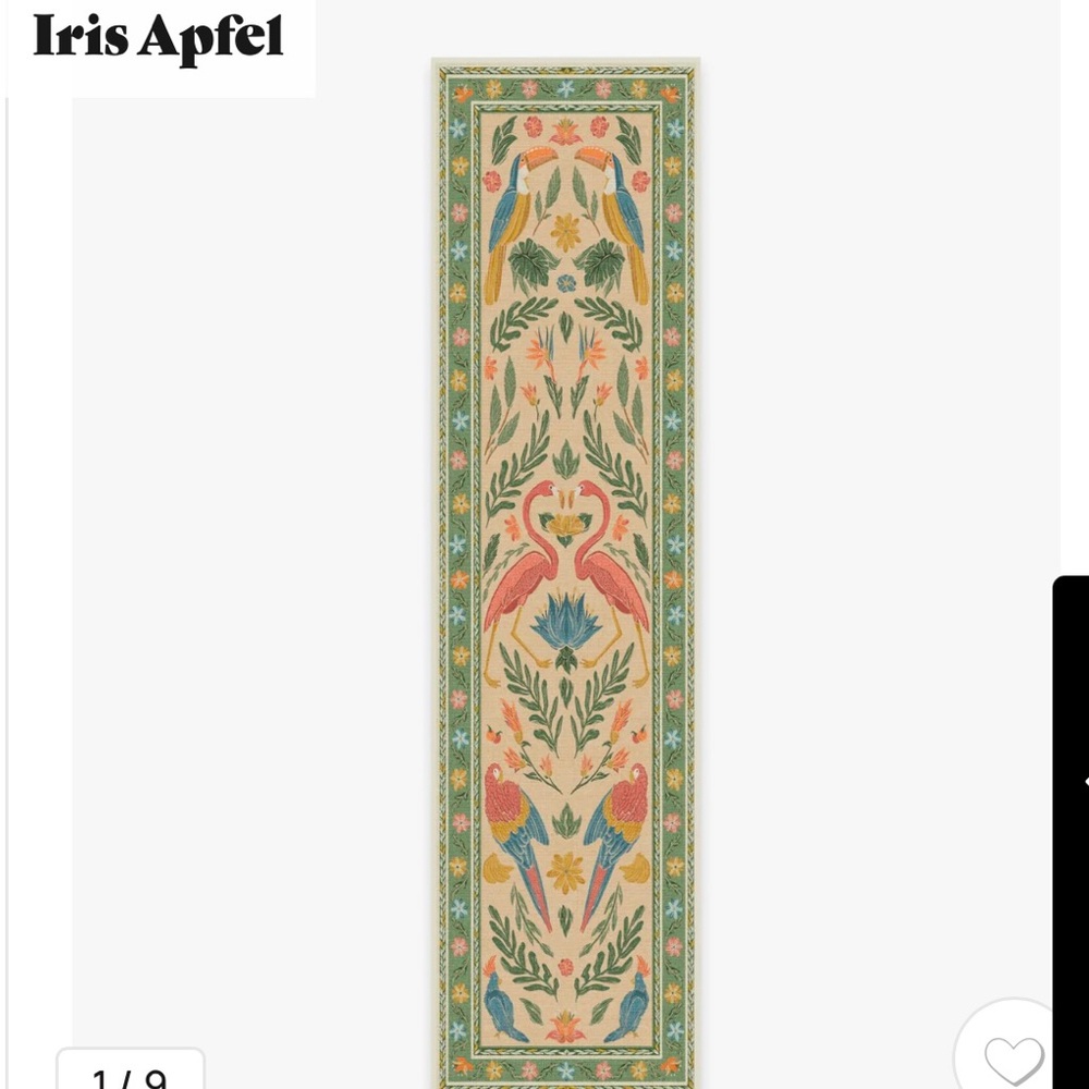 Ruggable Birds of a Feather Iris Apfel Runner